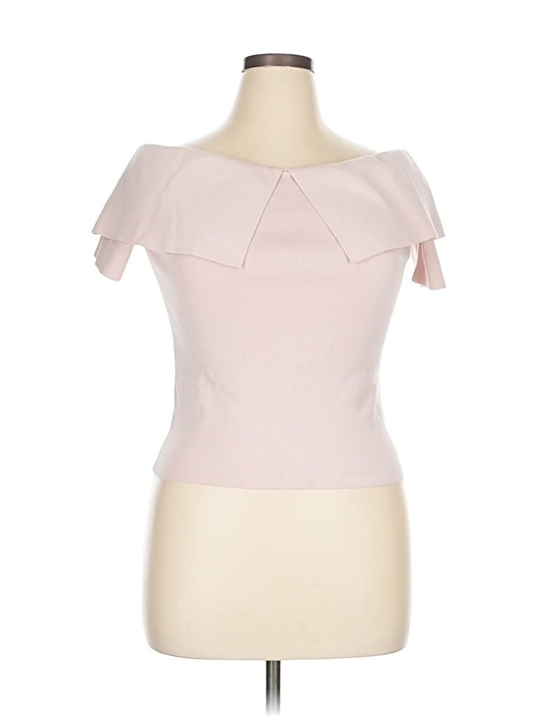 Loft Versa Short Sleeve Top Pink Keyhole Neckline Tops In Pink