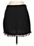 Zara Solid Black Casual Skirt Size S - photo 2