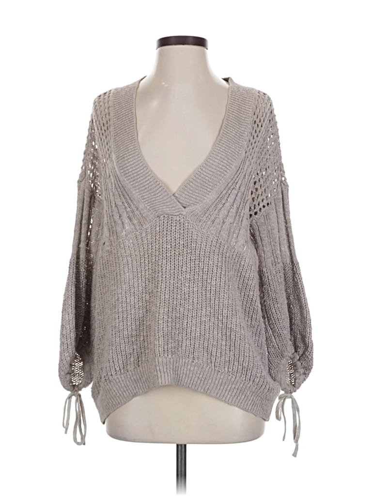 Pre-owned Express Pullover Sweater In Gray