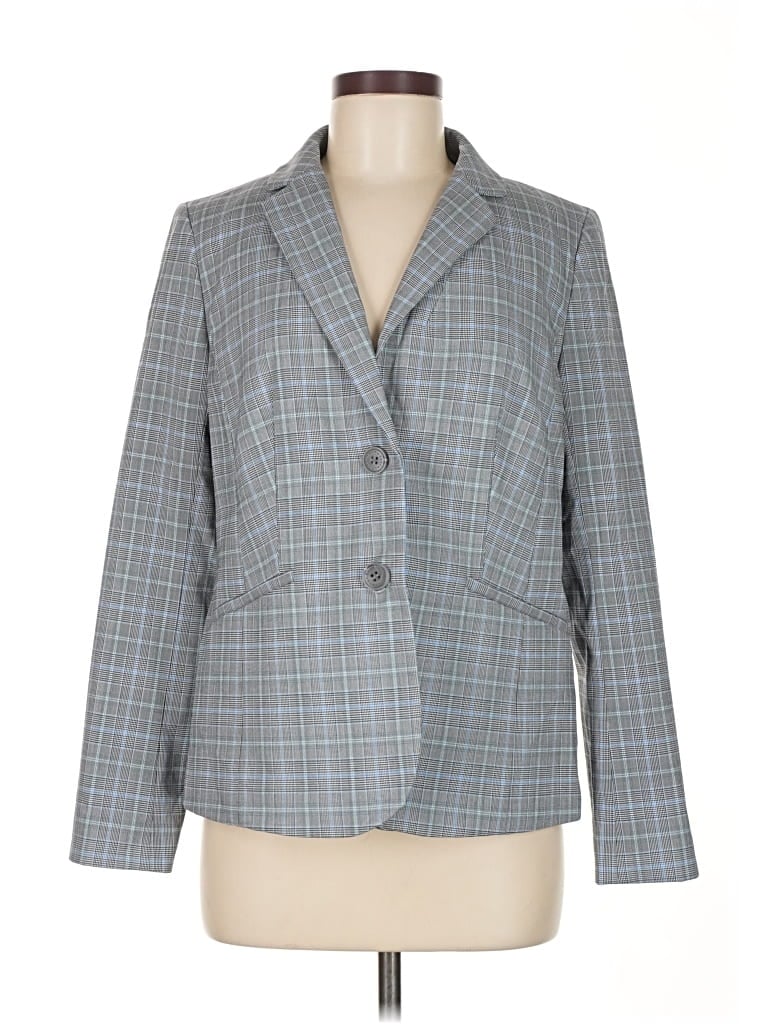 Pre-owned Talbots Blazer Jacket In Gray