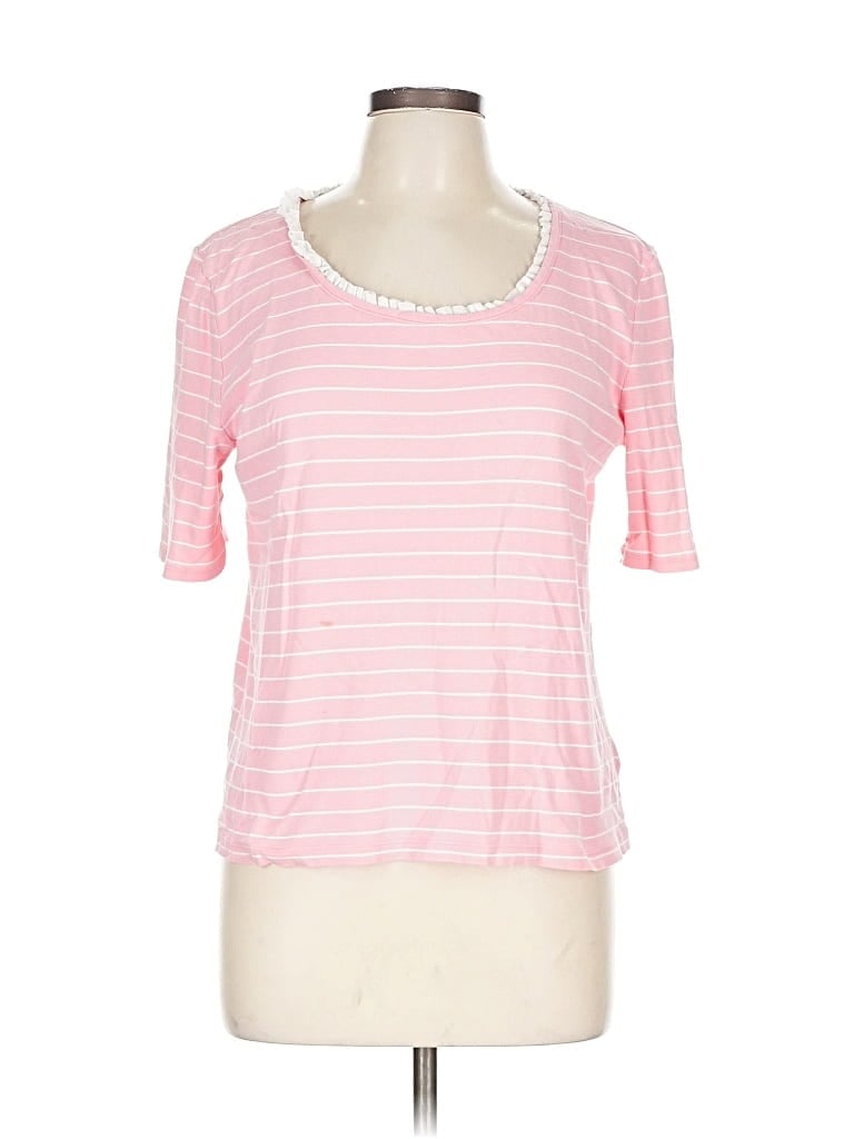 Pre-owned Liz Claiborne Short Sleeve T-shirt In Pink
