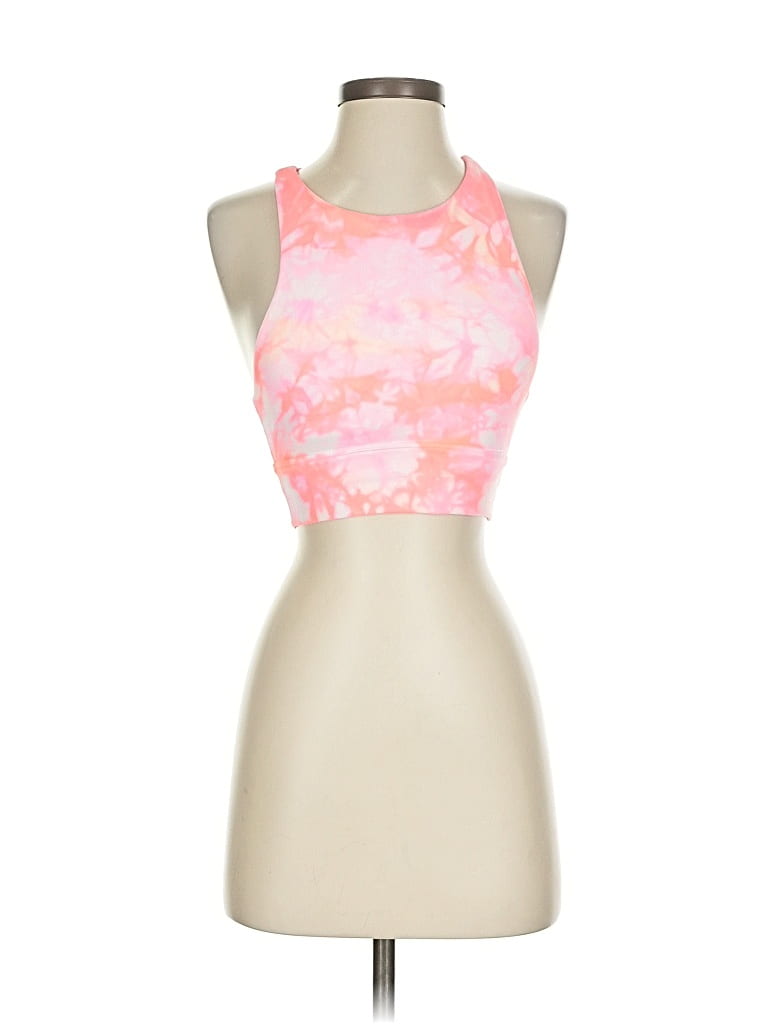 Pre-owned Lululemon Athletica Tank Top Pink Halter Neckline Tops