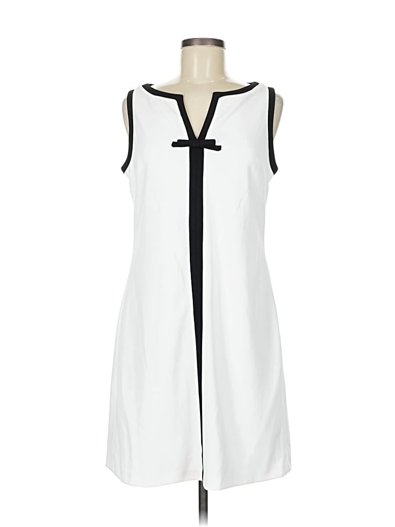 Pre-owned Karl Lagerfeld Casual Dress In White