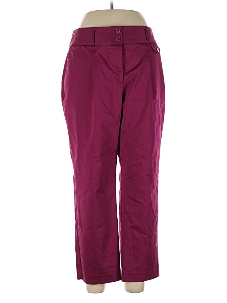 Pre-owned Liz Claiborne Casual Pants In Burgundy