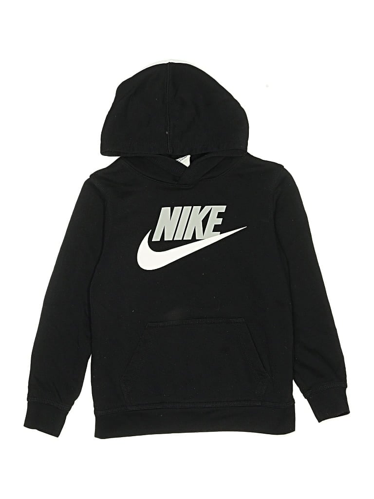 Pre-owned Nike Kids' Pullover Hoodie In Black