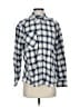 BDG 100% Cotton Plaid Blue Long Sleeve Button-Down Shirt Size XS - photo 1