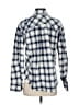 BDG 100% Cotton Plaid Blue Long Sleeve Button-Down Shirt Size XS - photo 2