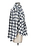 BDG 100% Cotton Plaid Blue Long Sleeve Button-Down Shirt Size XS - photo 4