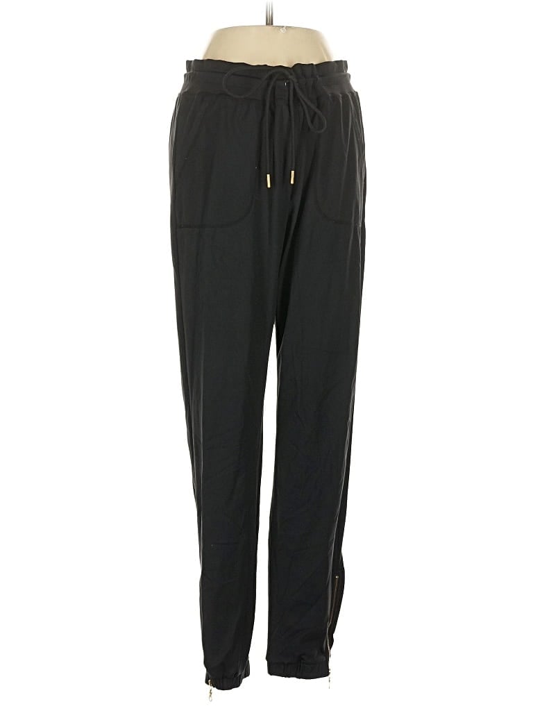Pre-owned Zyia Active Track Pants In Black