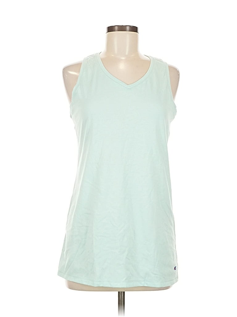 Pre-owned Champion Sleeveless T-shirt In Green