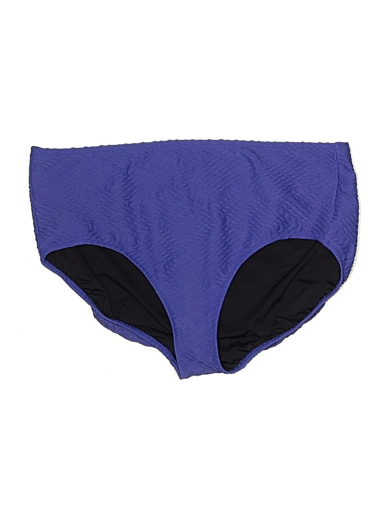 Pre-owned Lands' End Swimsuit Bottoms In Purple