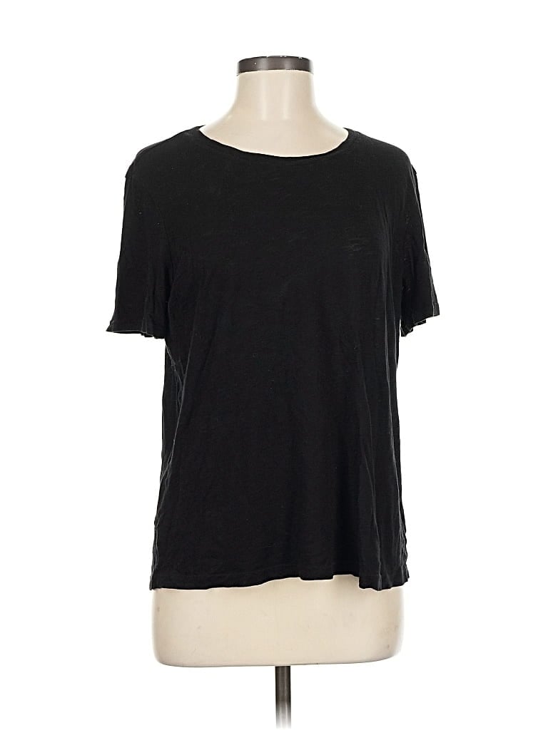 Pre-owned Splendid Short Sleeve T-shirt In Black