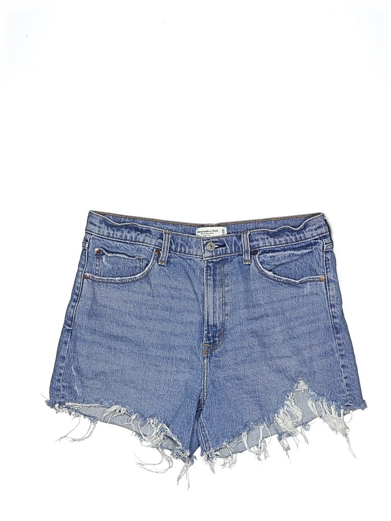 Pre-owned Abercrombie & Fitch Denim Shorts In Blue