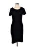 VICI Solid Black Casual Dress Size L - photo 1