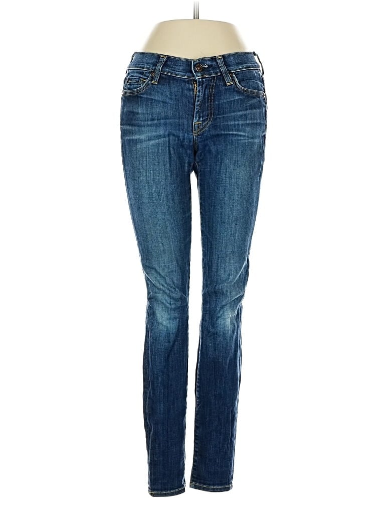 Pre-owned 7 For All Mankind Jeans In Blue