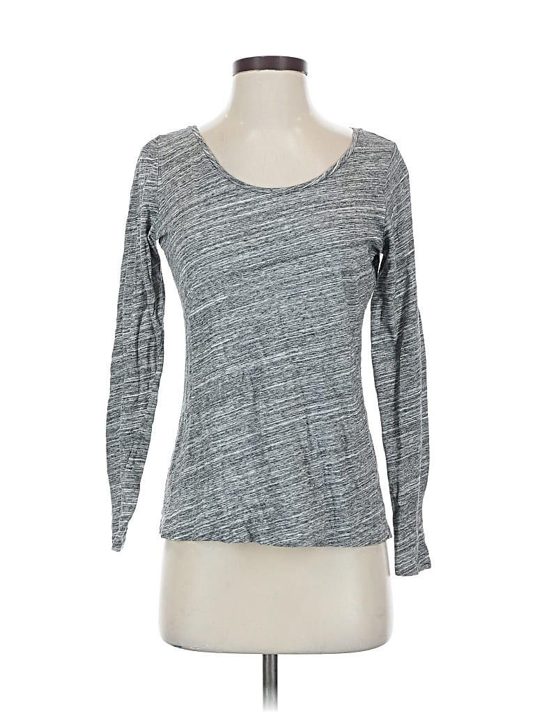 Pre-owned Loft Beach 3/4 Sleeve T-shirt In Gray