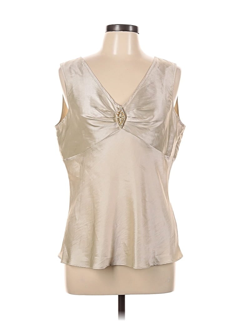 Pre-owned Marisa Christina Sleeveless Blouse In Silver