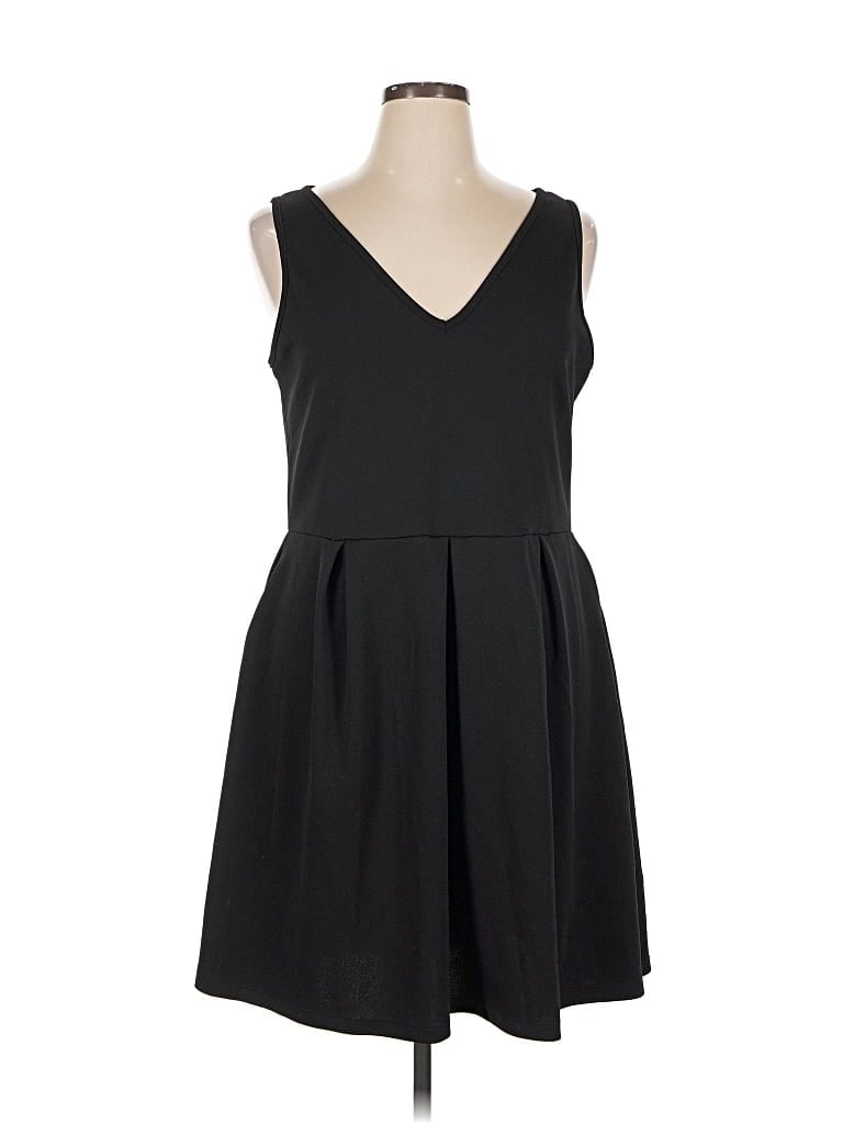 Pre-owned 24seven Comfort Apparel Casual Dress In Black