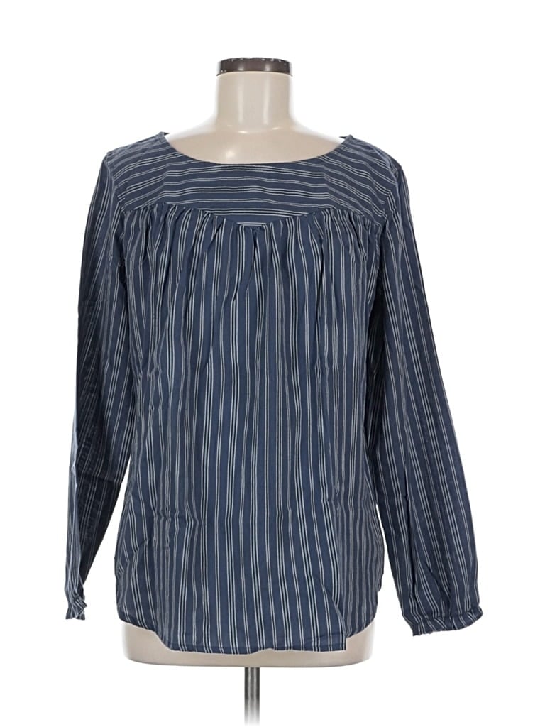 Pre-owned Lee Long Sve T-shirt In Blue