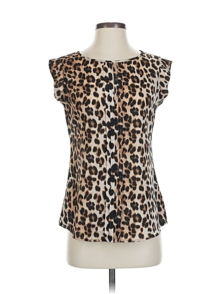 Pre-owned The Limited Sleeveless Blouse In Brown