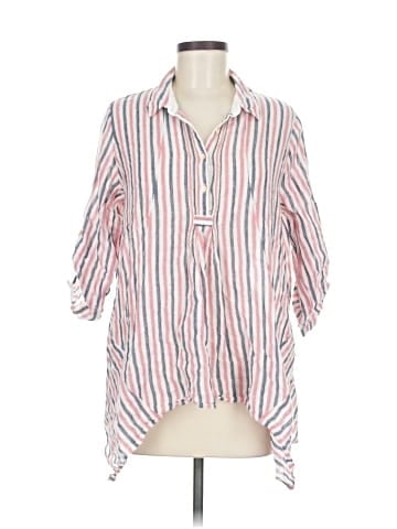 Isabella Sinclair 3/4 Sleeve Button-Down Shirt (view 1)