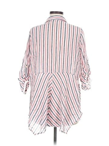 Isabella Sinclair 3/4 Sleeve Button-Down Shirt (view 2)