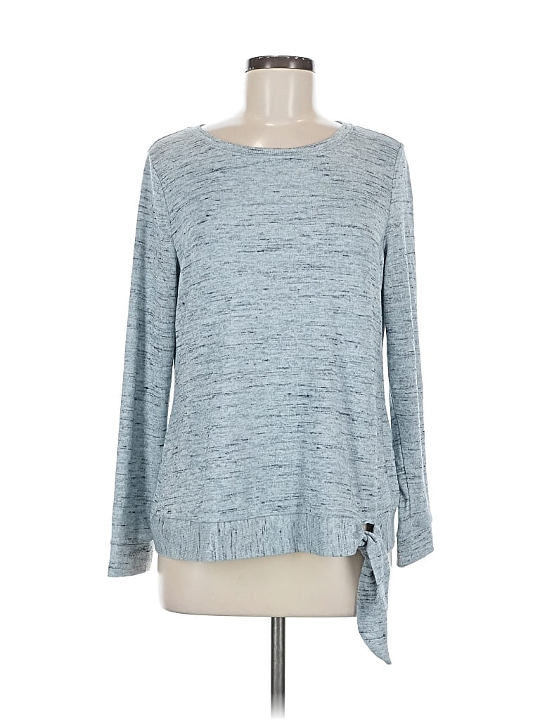 Pre-owned Croft & Barrow Long Sleeve T-shirt In Blue