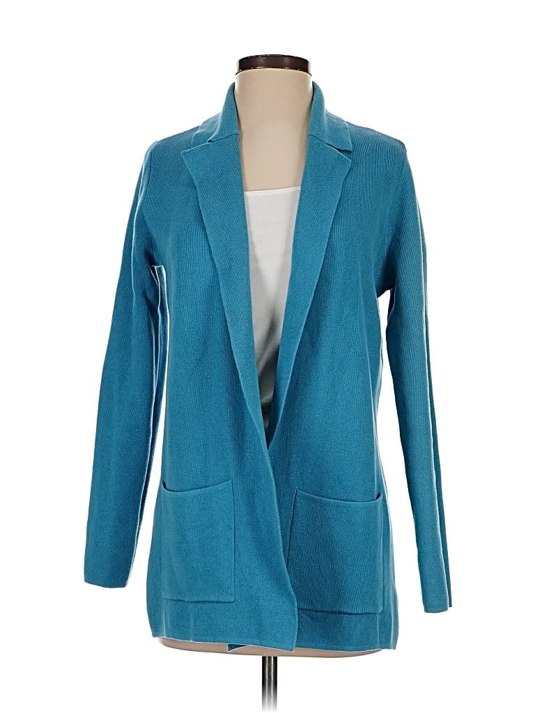 Pre-owned Ann Taylor Loft Cardigan Sweater In Blue