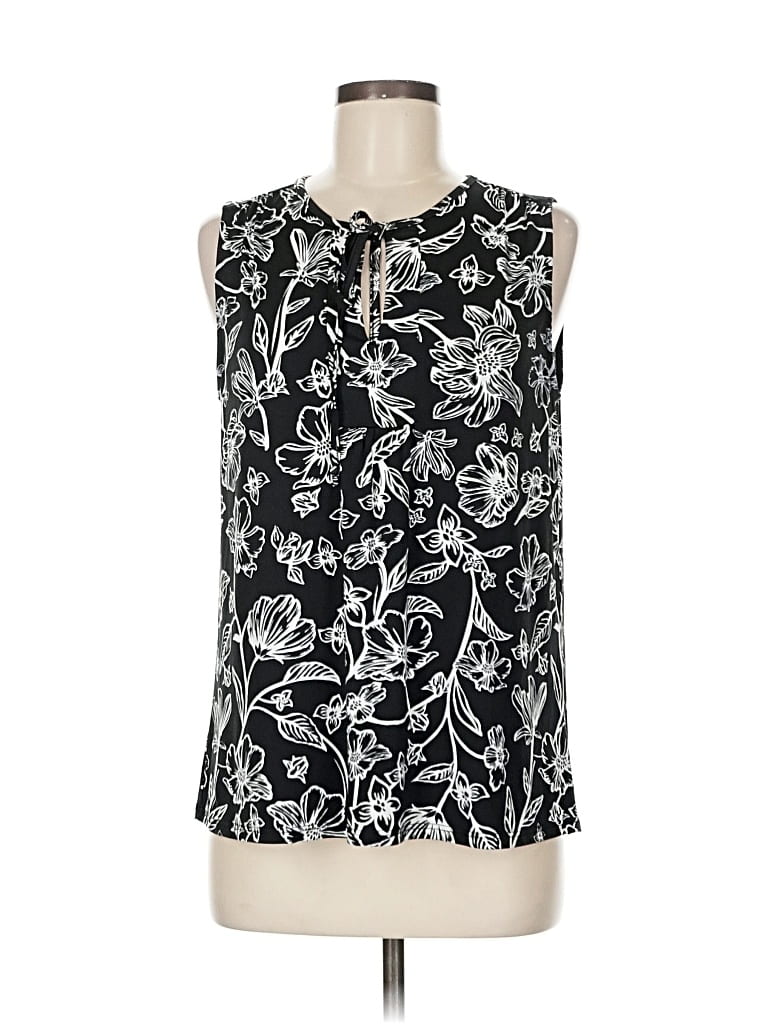 Pre-owned Beacon Sleeveless Blouse In Black