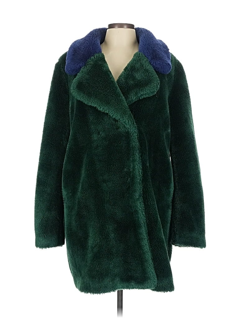 Pre-owned Pinko Coat In Green
