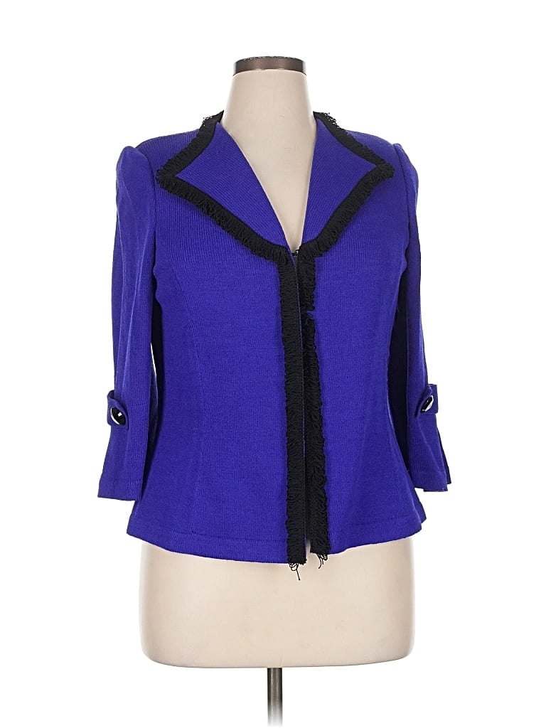 Pre-owned Assorted Brands 3/4 Sleeve Blouse In Blue