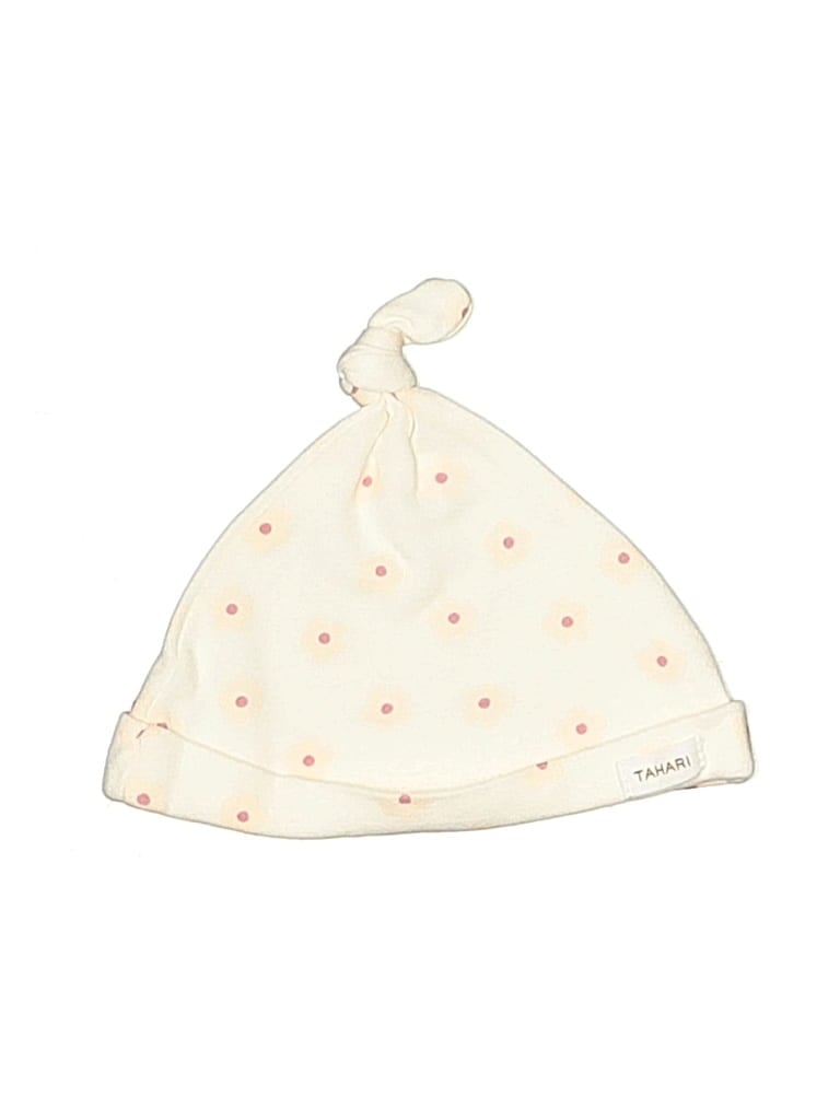 Pre-owned Tahari Kids' Beanie Hat In White