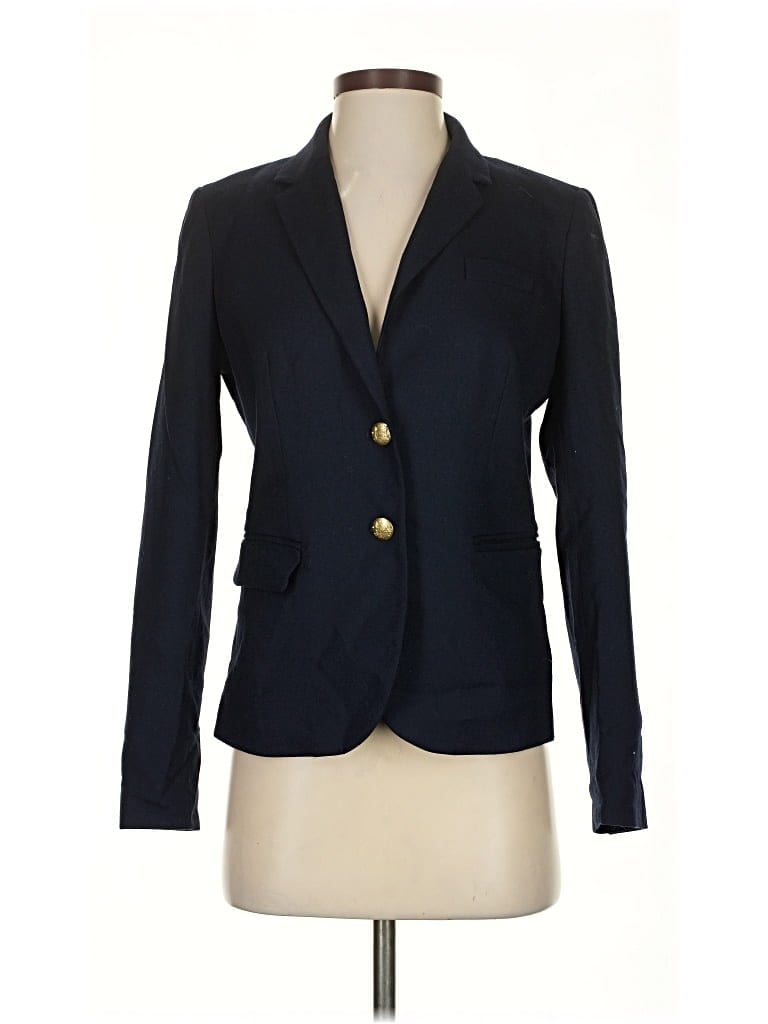 Pre-owned J.crew Factory Store Blazer Jacket In Blue