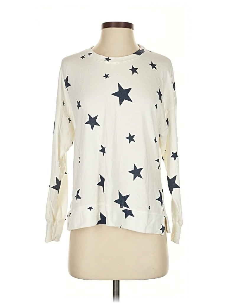 Pre-owned Sundry Pullover Sweater In White