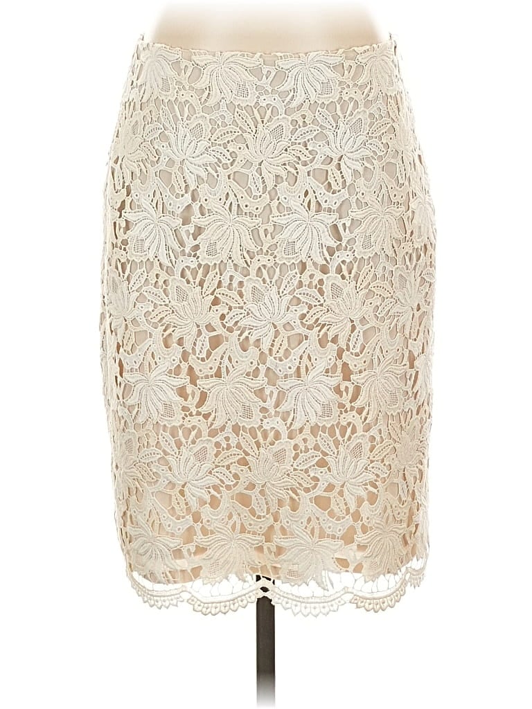 Pre-owned Ann Taylor Formal Skirt In White