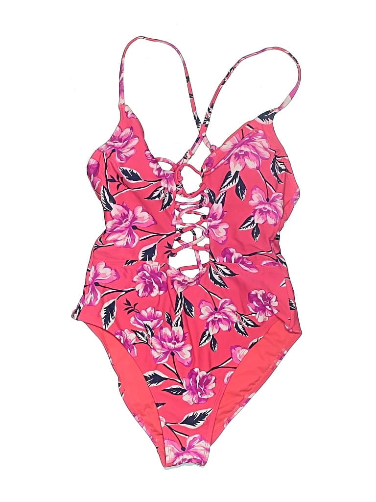 Pre-owned Xhilaration One Piece Swimsuit In Pink