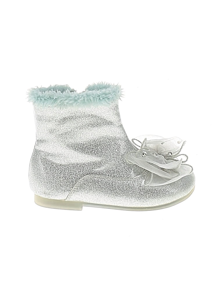 Pre-owned Assorted Brands Kids' Boots In Silver
