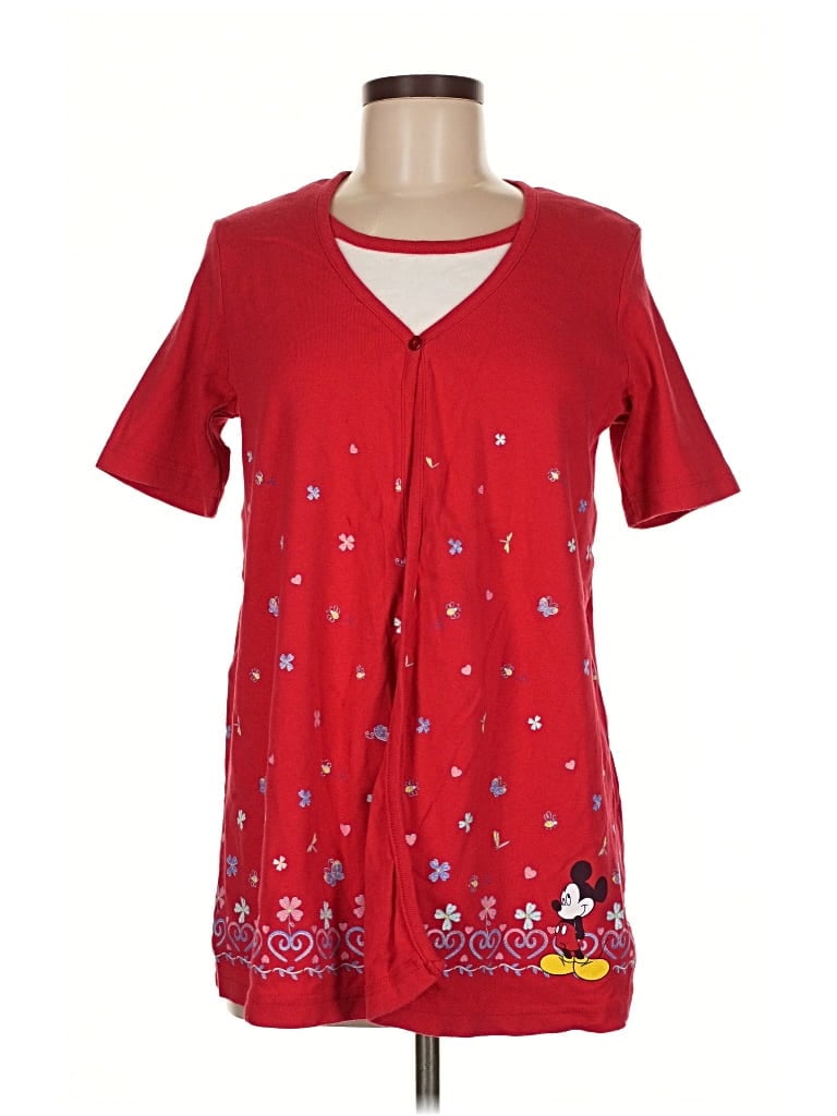 Pre-owned Disney Cardigan Sweater In Red