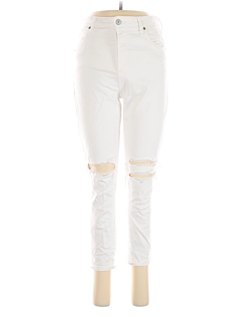 Pre-owned Abercrombie & Fitch Jeans In White
