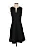 Theory 100% Polyester Solid Black Cocktail Dress Size 4 - photo 1