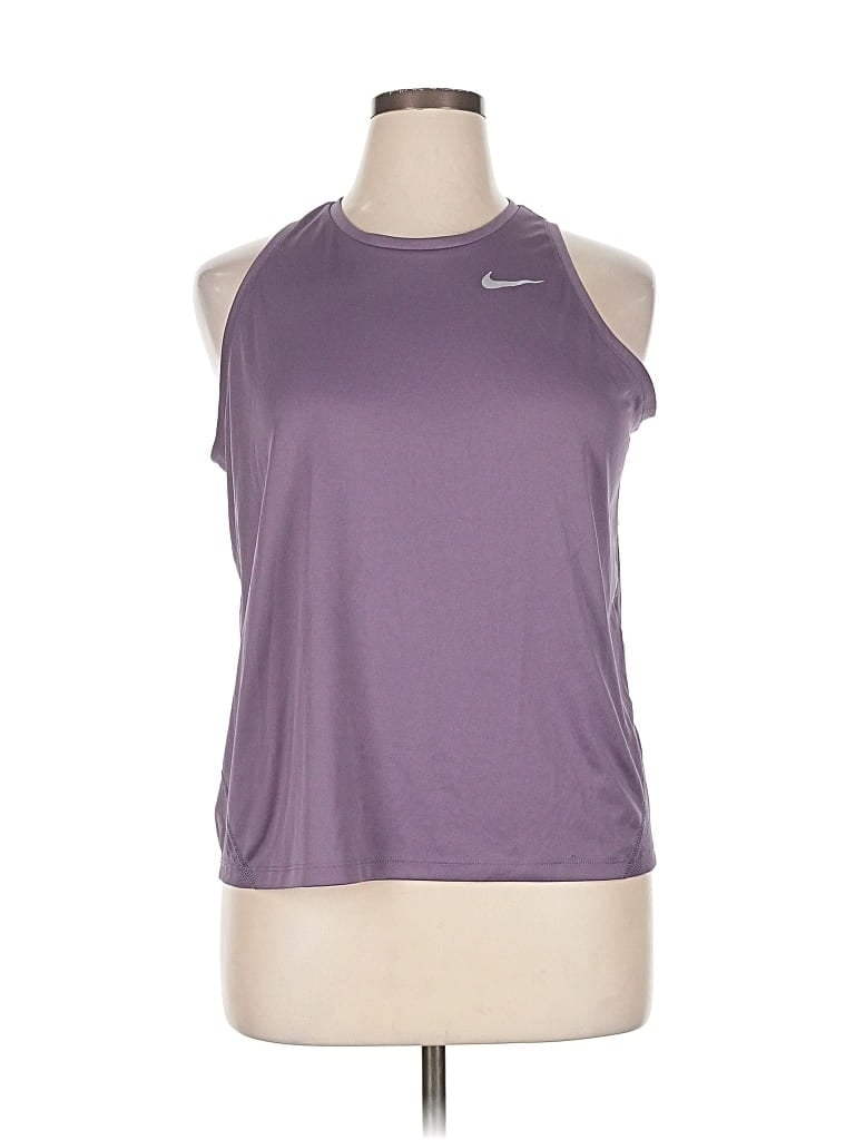 Pre-owned Nike Active Tank Top In Purple