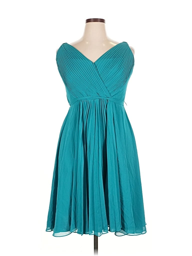 Pre-owned David's Bridal Cocktail Dress In Blue