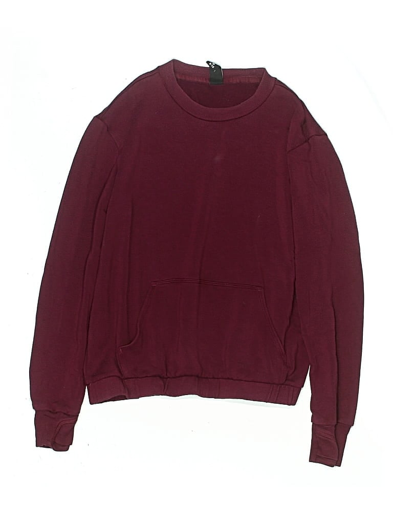 Pre-owned Athleta Girl Kids' Sweatshirt In Burgundy