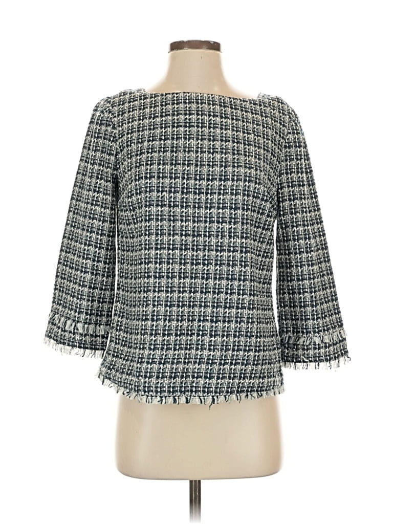 Pre-owned Ann Taylor Cardigan Sweater In Gray