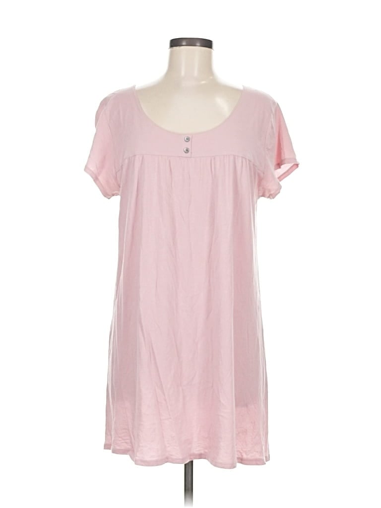 Pre-owned Garnet Hill Short Sleeve Top Pink Scoop Neck Tops