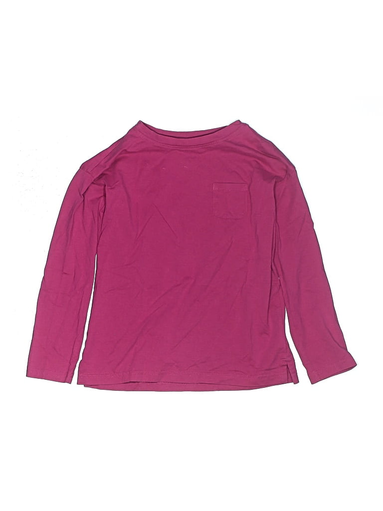 Pre-owned Primary Clothing Kids' Long Sleeve T-shirt In Purple