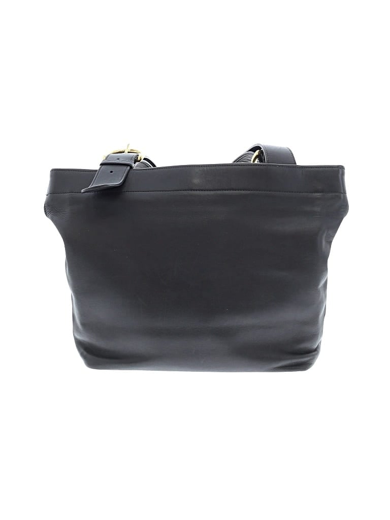 Pre-owned Coach Leather Tote Bag In Black