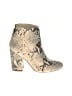 Steve Madden Animal Print Ivory Ankle Boots Size 6 - photo 1