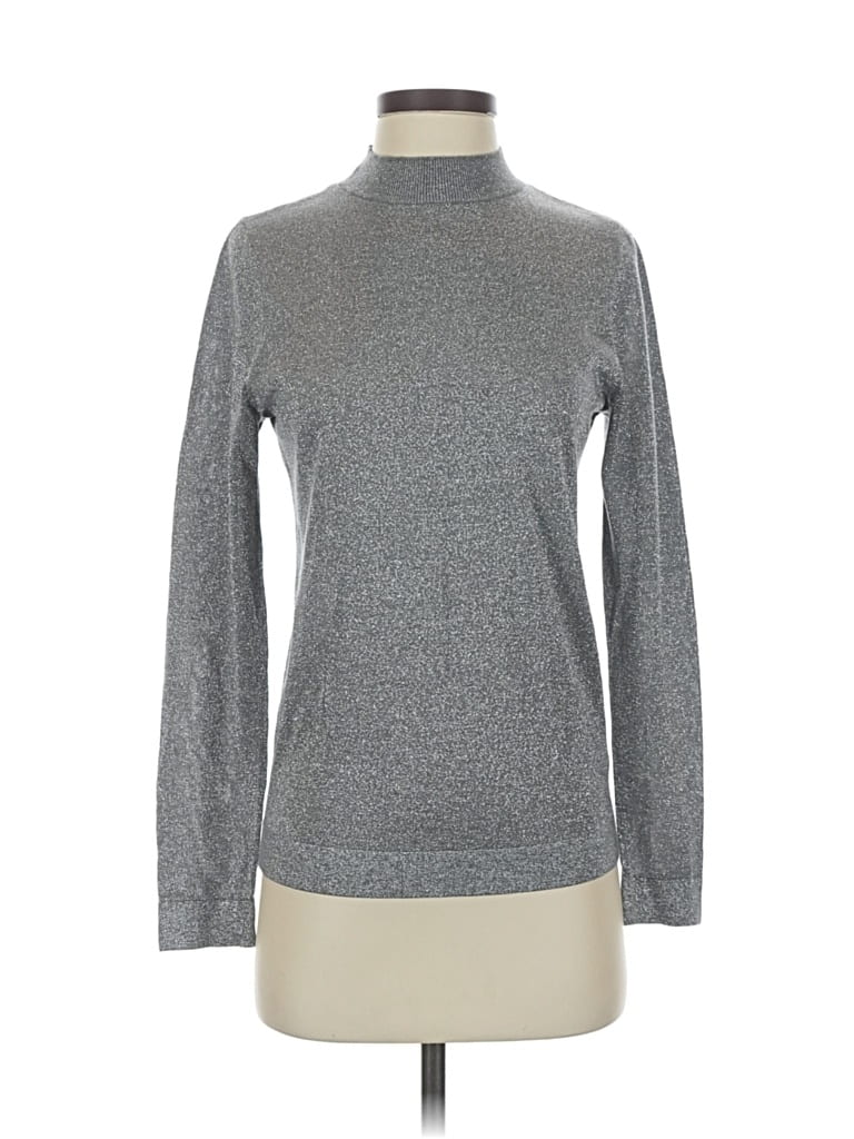 Pre-owned & Other Stories Turtleneck Sweater In Silver