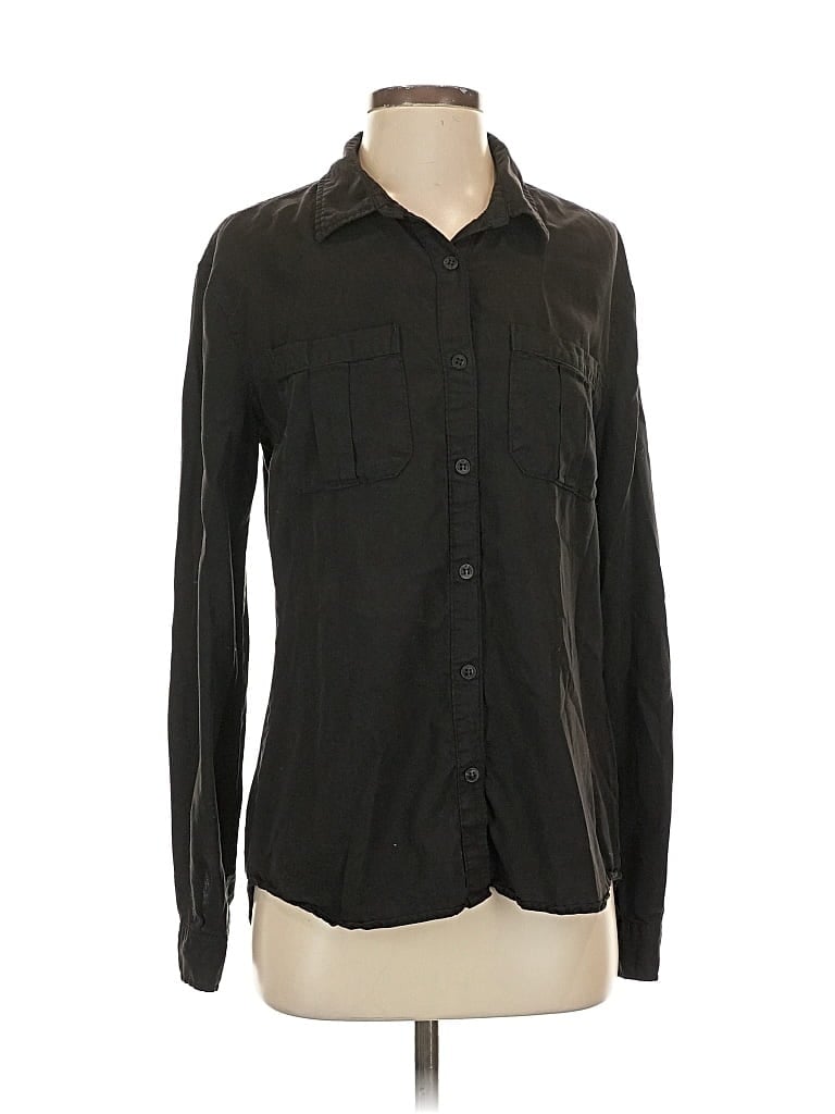 Pre-owned Articles Of Society Long Sleeve Button Down Shirt In Black